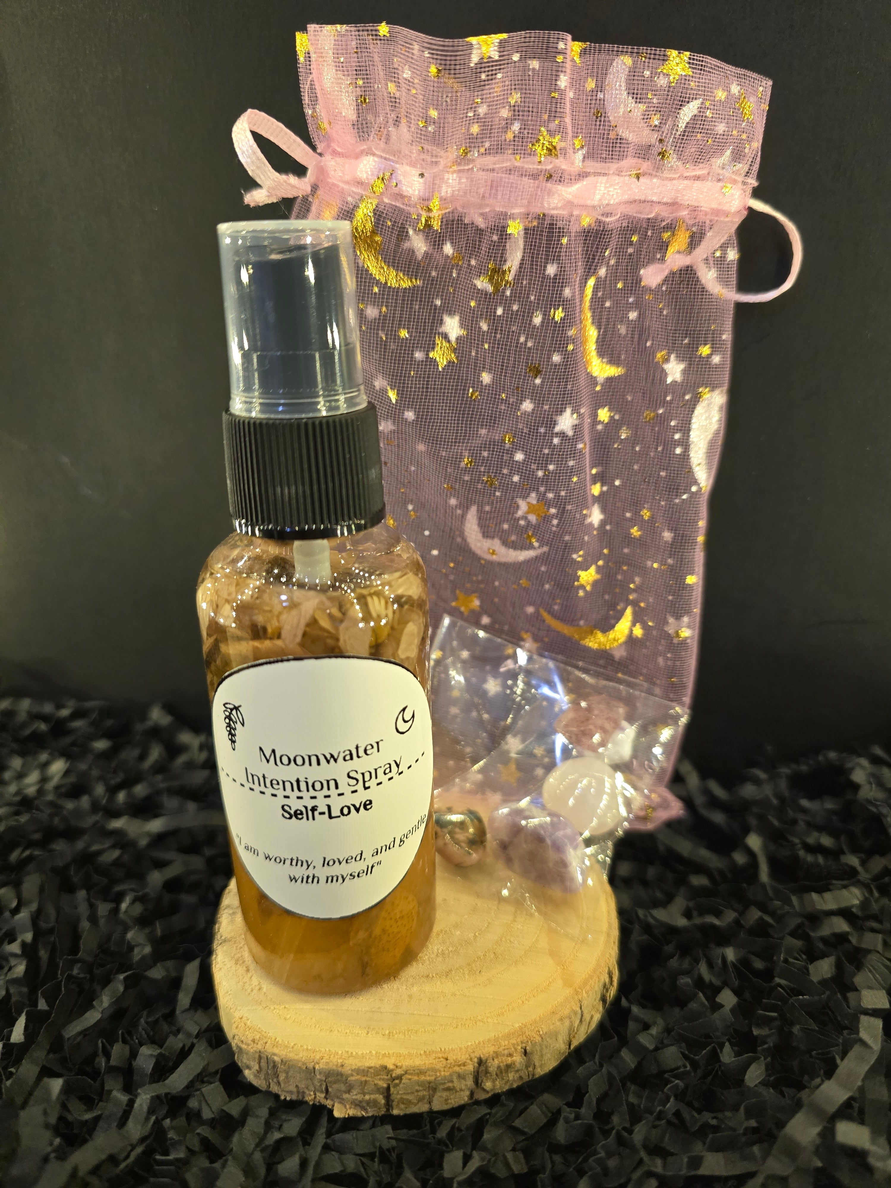 Self-Love Moonwater Spray & Crystal Bundle