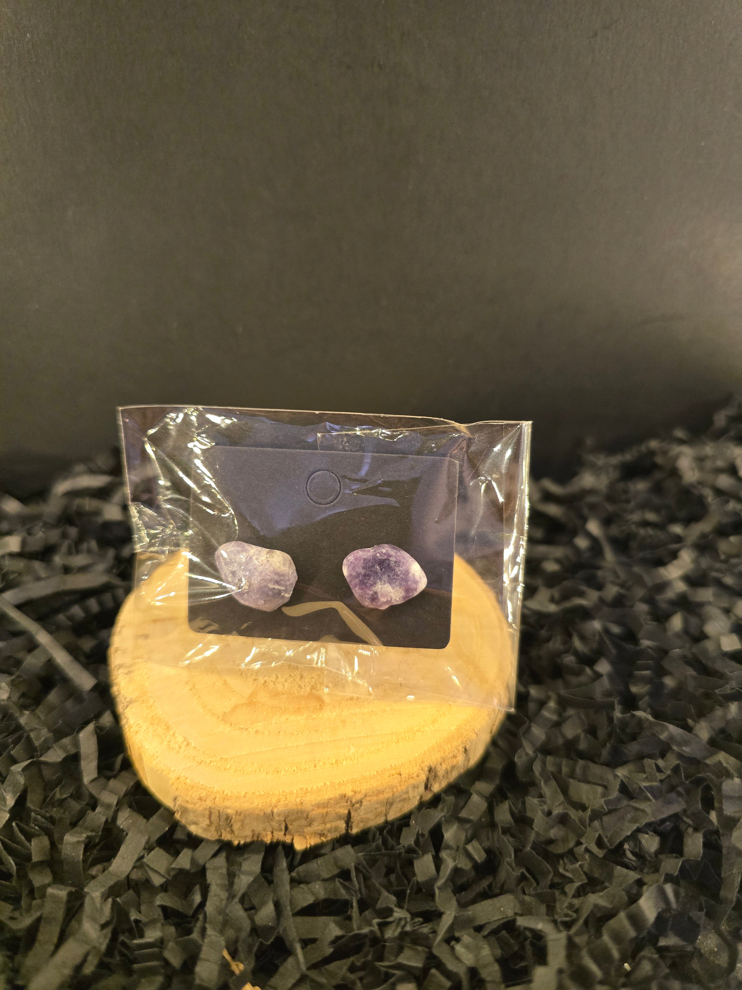 Amethyst Stud Earrings