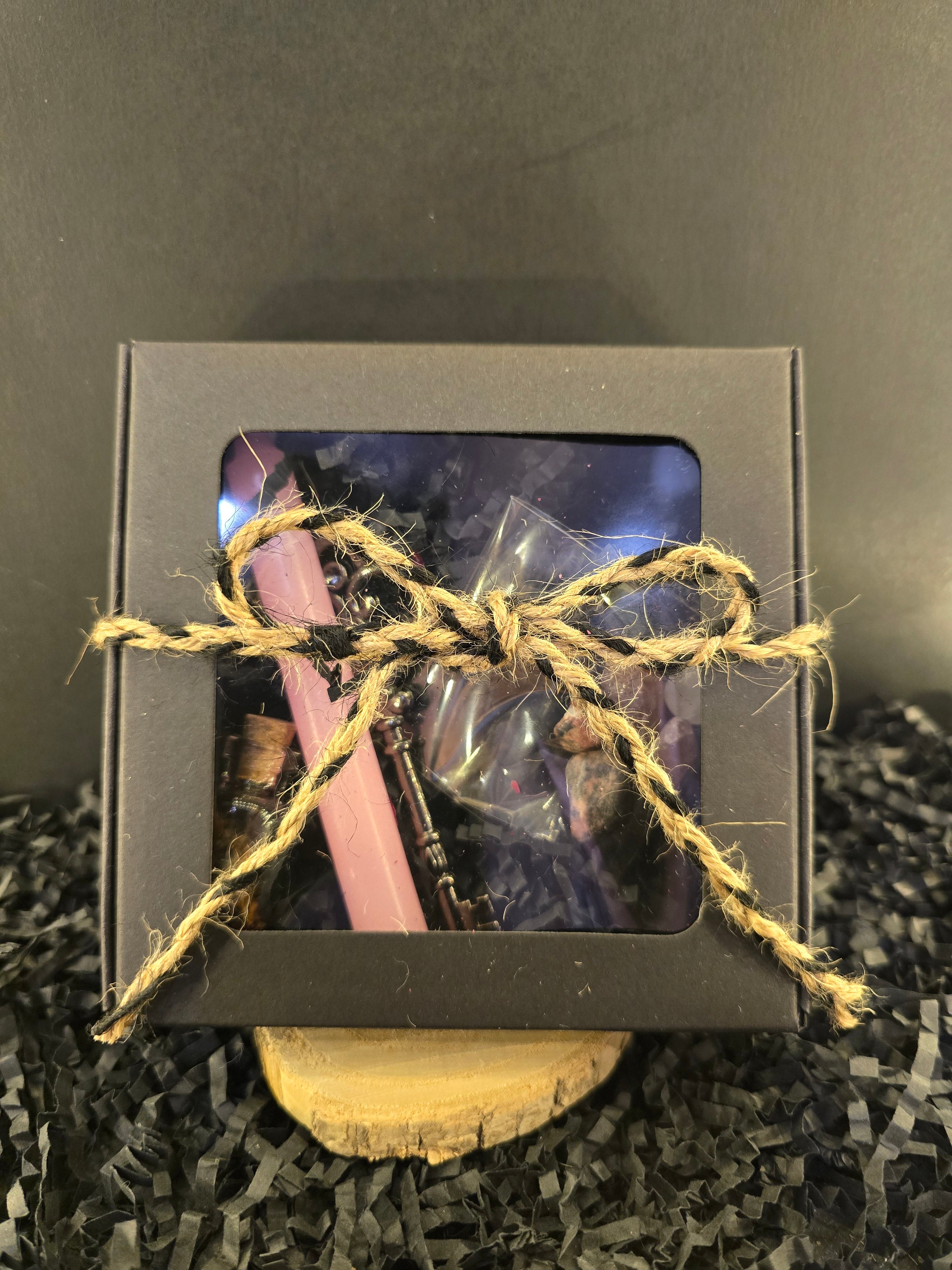 Pink Candle Skeleton Key Ritual Box