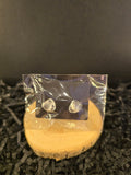 Clear Quartz Stud Earrings