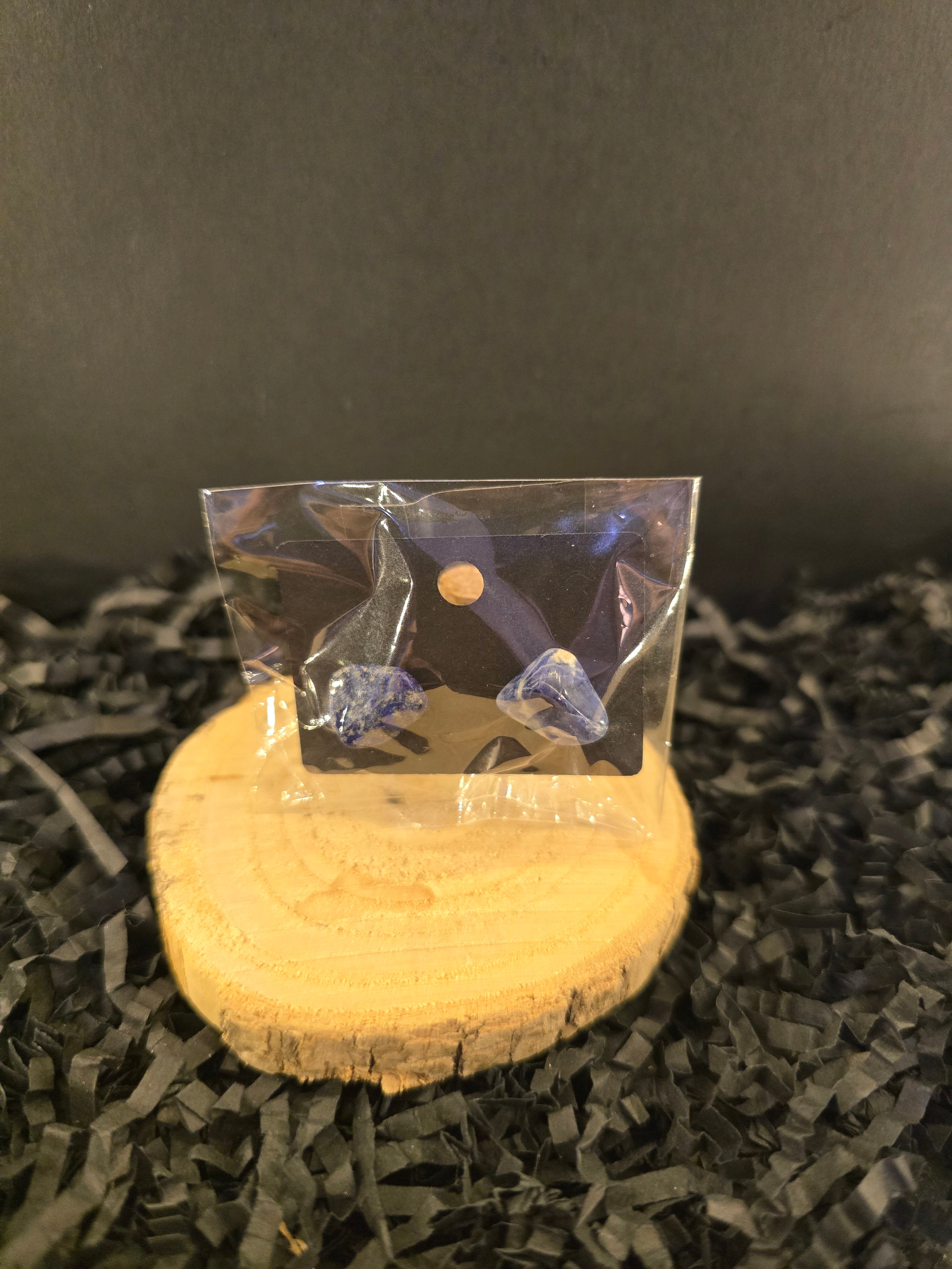 Lapis Lazuli Stud Earrings